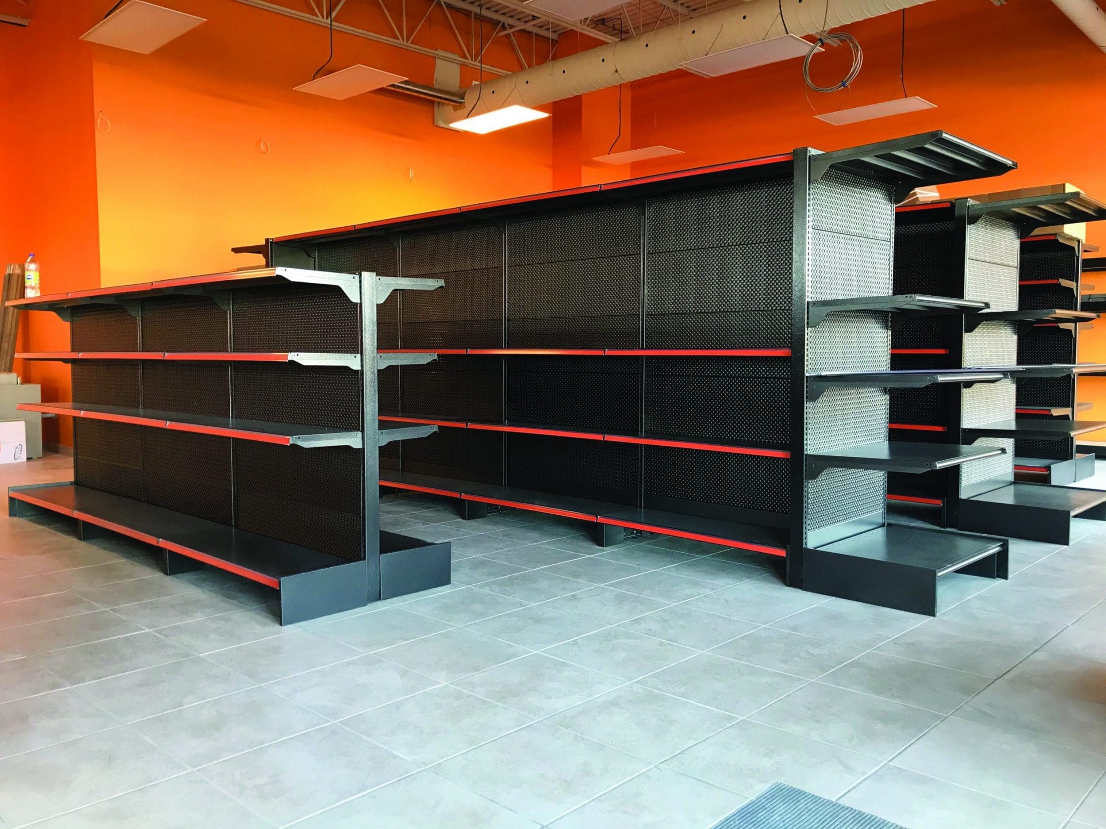 Serie E, tablettes, shelving