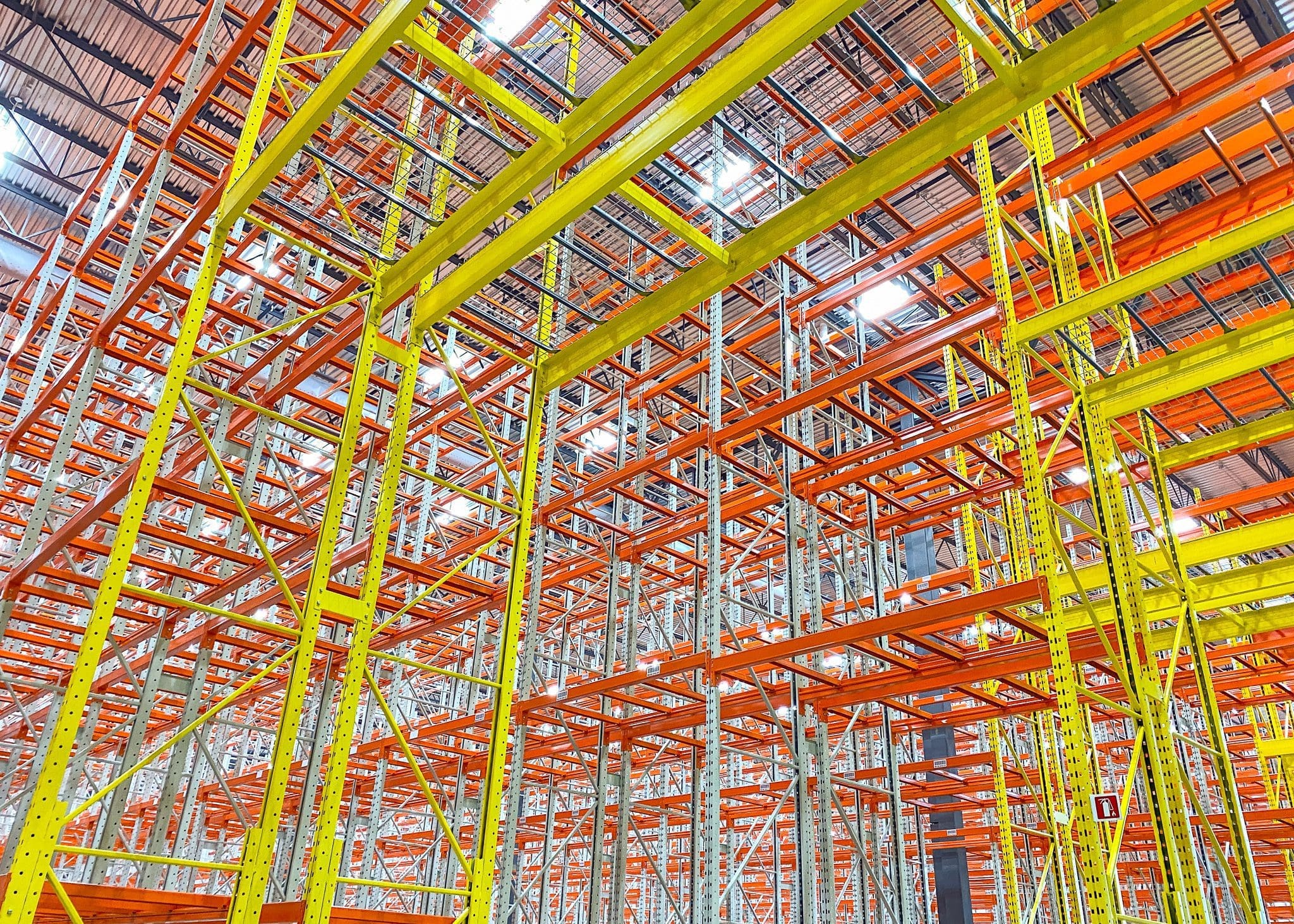 racking, entreposage, industriel, centre de distribution