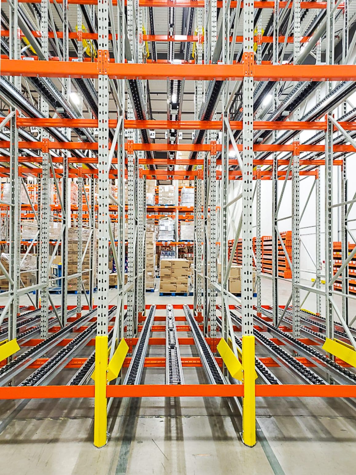 palett flow, entrepot, warehouse, racking