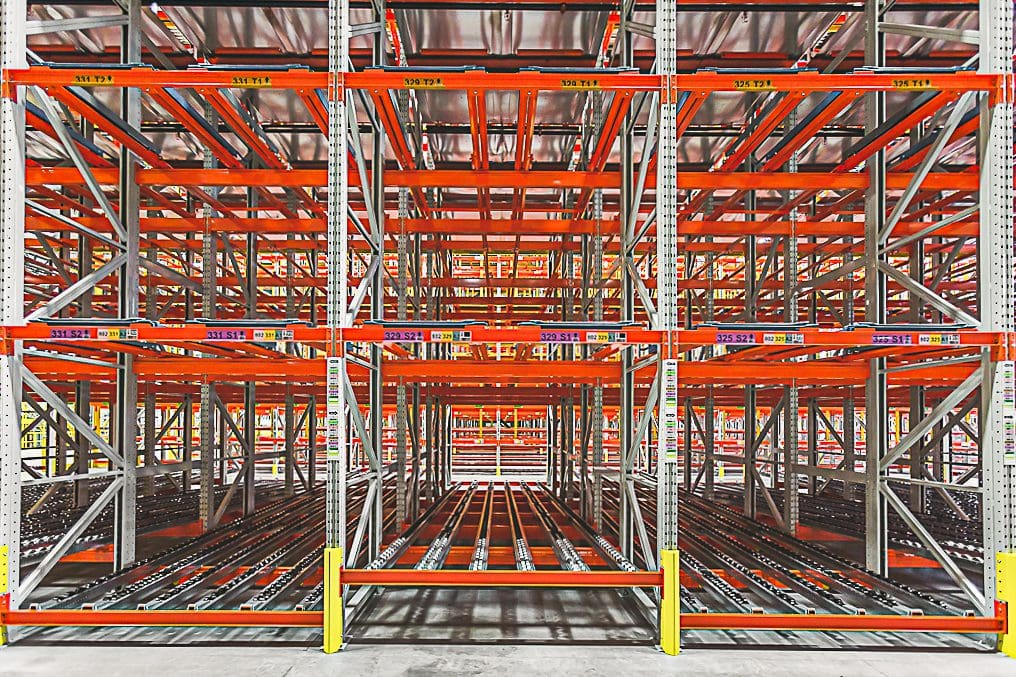 pallet flow, entrepot, racking, palletier