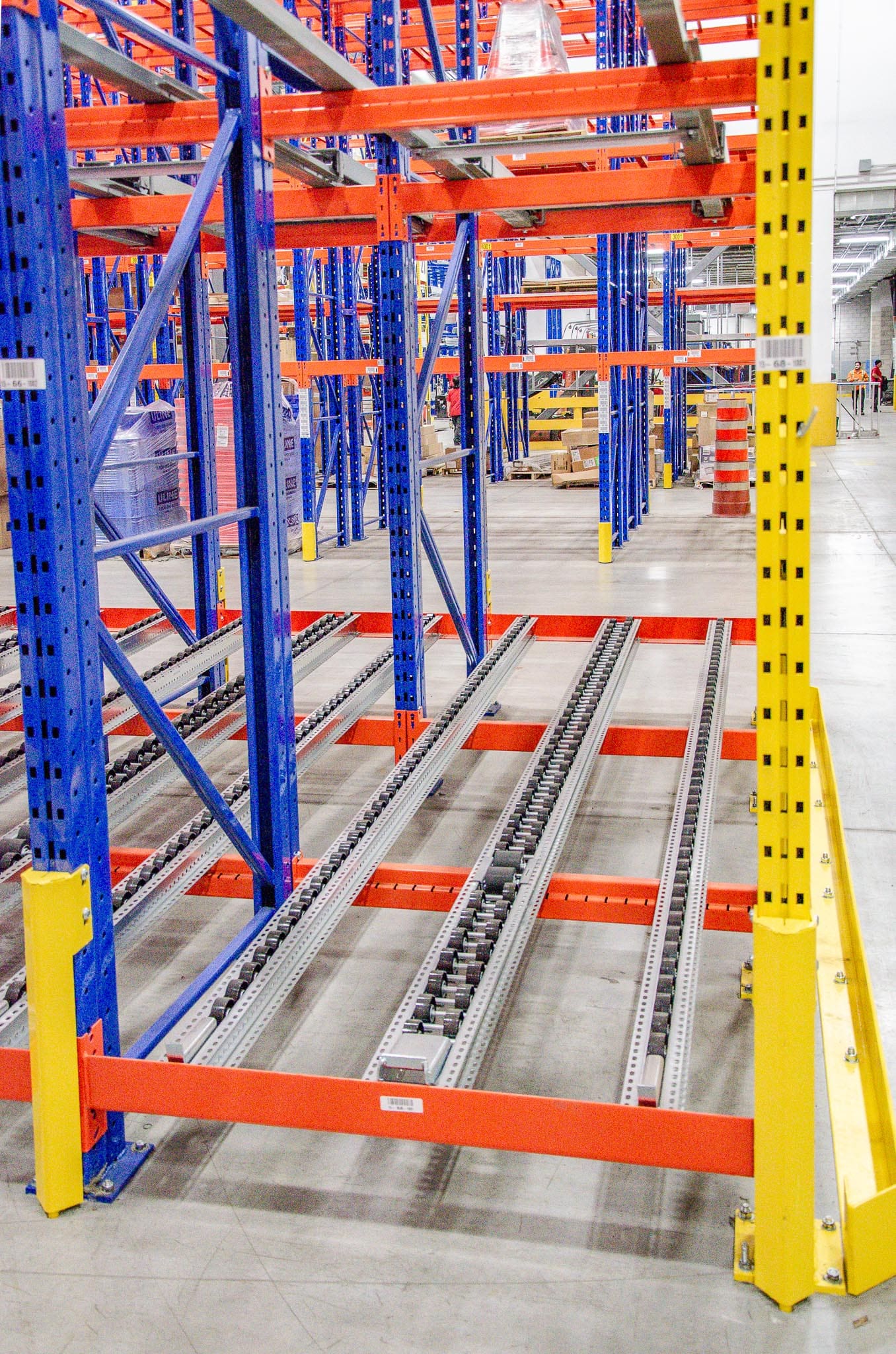 racking, entrepôt, centre distribution, palletier, Lumen, push back